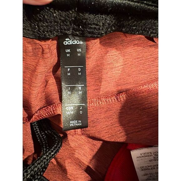 *3/$15. Adidas Men's Red Training Shorts Size M Breathable Elastic Waistband - Picture 4 of 5